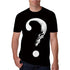 3D Graphic Printed Short Sleeve Shirts White and Black