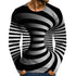 3D Graphic Printed Long Sleeve Shirts Optical Illusion Plus