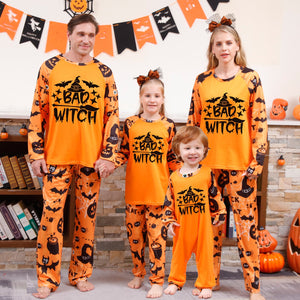 Halloween Family Long Sleeve Pajamas Set