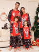 Christmas Family Pajamas Matching Set with Monogrammed Snowflake Fawns