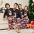 Family Matching Pajama Set with Moose Monogrammed Antler Print