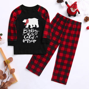 Matching Family Bear Christmas Pajamas Set