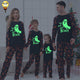 Halloween Family Pajama Glow-in-the-Dark Print Set