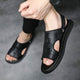 Men's Casual Leather Adjustable Handmade Sandals Water
