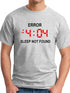 Error 404 Sleep Not Found Men's T-shirt