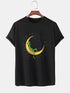 Alien Lying On The Moon Graphic Tee