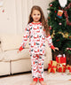 Christmas Parent-Child Pajamas with Monogrammed Cartoon Deer Prints