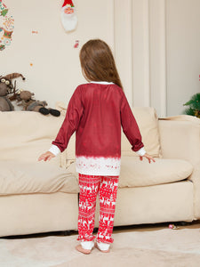 Family Matching Christmas Pajama Set with Snowman Print