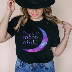 Graphic T-Shirts Stay Wild Moon Child Tee