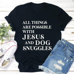 Graphic T-Shirts All Things Are Possible with Jesus Tee