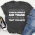 Graphic T-Shirts Always Count Your Blessings Tee