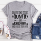 Graphic T-Shirts Auntie & Dogmom Tee