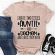 Graphic T-Shirts Auntie & Dogmom Tee