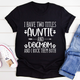 Graphic T-Shirts Auntie & Dogmom Tee