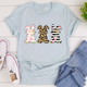 Graphic T-Shirts Floral Easter Bunnies Tee