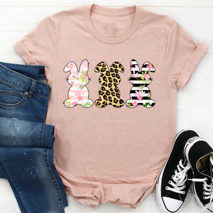 Graphic T-Shirts Floral Easter Bunnies Tee