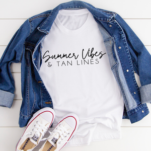 Graphic T-Shirts Summer Vibes & Tan Lines Tee