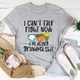 Graphic T-Shirts I Can't Talk Right Now I'm Doing Grandma Stuff Tee