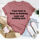 Graphic T-Shirts I Just Want to Focus On Drinking Water And Avoiding Men Tee