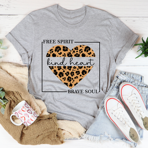 Graphic T-Shirts Free Spirit Kind Heart Brave Soul Tee