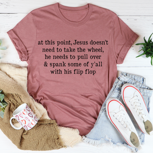 Graphic T-Shirts Jesus Take The Flip Flop Tee