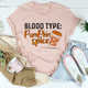Graphic T-Shirts Blood Type Pumpkin Spice Tee