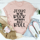 Graphic T-Shirts Jesus Is My Rock And That's How I Roll Tee