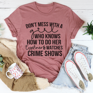 Graphic T-Shirts Eyeliner & Crime Shows Tee