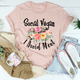 Graphic T-Shirts Social Vegan I Avoid Meet Tee