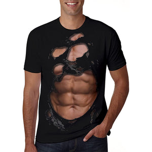 3D Graphic Printed Short Sleeve Shirts Shabby