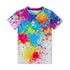 3D Graphic Printed Short Sleeve Shirts Splash