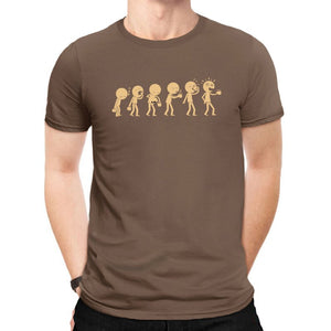 Graphic Tee of Office Worker Drinking Coffee