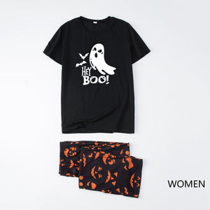 Halloween Family Pajama Glow-in-the-Dark Print Set