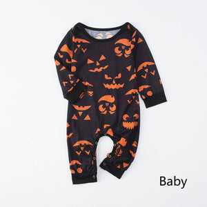 Halloween Family Pajama Glow-in-the-Dark Print Set