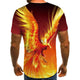 3D Graphic Printed Short Sleeve Shirts Phoenix