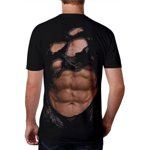 3D Graphic Printed Short Sleeve Shirts Shabby