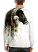 3D Graphic Printed Short Sleeve Shirts Eagle Crew
