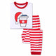 Family Matching Beer Coffee Milk Top & Stripe Pants Pajamas Sets