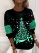Women's Sweatshirt Pullover Streetwear Christmas Tree
