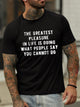 The Greatest Pleasure Men's Casual T-shirt