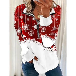 Women's Sweatshirt Pullover Streetwear Snowflake