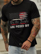 We The People Are Pissed Off Crew Neck Cotton-Blend T-shirt