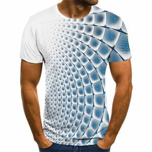 3D Graphic Printed Short Sleeve Shirts Party Tops