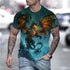 3D Graphic Printed Short Sleeve Shirts The Dragon