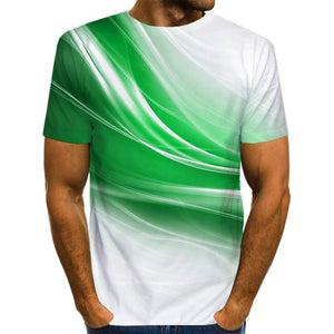 3D Graphic Printed Short Sleeve Shirts Wind