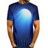 3D Graphic Printed Short Sleeve Shirts The Letter Printing