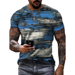 3D Graphic Printed Short Sleeve Shirts  Graffiti