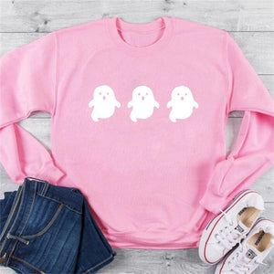 Graphic long Sleeve Shirts Three Ghosts