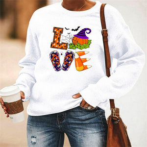 Graphic long Sleeve Shirts Love