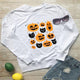 Graphic long Sleeve Shirts Pumpkins And Cat